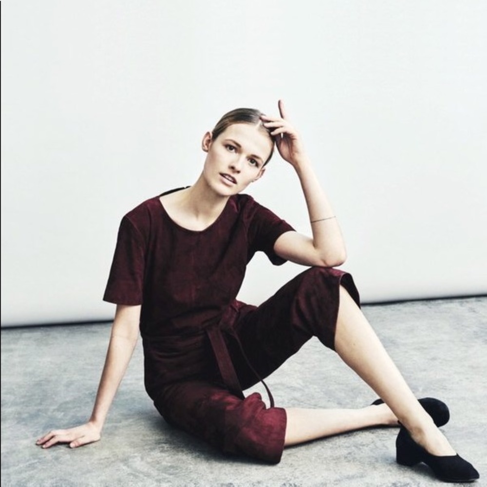 Just Female Rufus Jumpsuit In Oxblood - Picture 5 of 7
